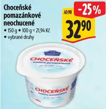 Albert Chocenske pomazankove neochucené nabídka