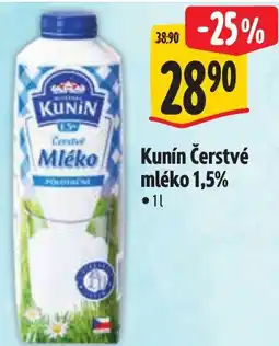 Albert Kunín Čerstvé mléko 1,5% nabídka