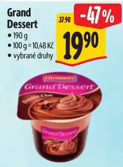 Albert Charmant Grand Dessert nabídka