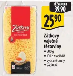 Albert Zátkovy vaječné těstoviny nabídka