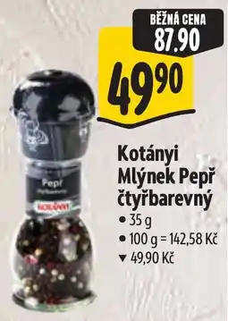 Albert Kotányi Mlýnek Pepř čtyřbarevný nabídka