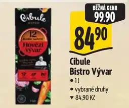 Albert Cibule Bistro Vývar nabídka