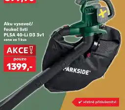 Kaufland Parkside aku vysavač/foukač listí plsa 40-li d3 3v1 nabídka