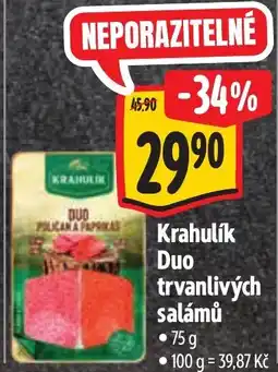 Albert Krahulík Duo trvanlivých salámů nabídka