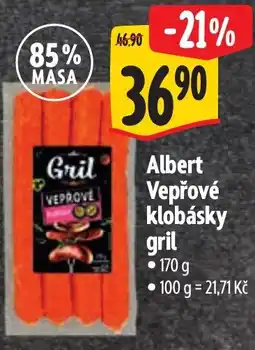 Albert Albert vepřové klobásky grill nabídka