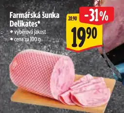 Albert Delikates farmářská šunka nabídka