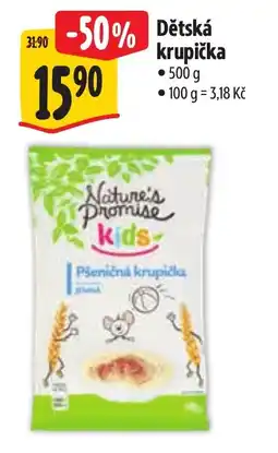 Albert Nature's Promise kids Pšeničná krupička jemná nabídka