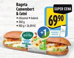 Albert Bistro Bageta Camembert & čatní nabídka