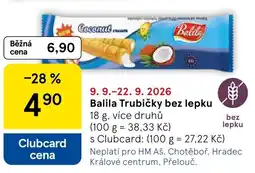 Tesco Balíla Trubičky bez lepku nabídka