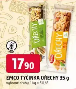 Trefa Emco tyčinka ořechy nabídka