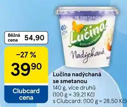 Tesco Lučina nadýchaná se smetanou nabídka