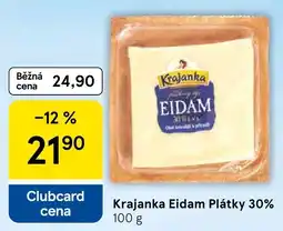 Tesco Krajanka Eidam Plátky 30% nabídka