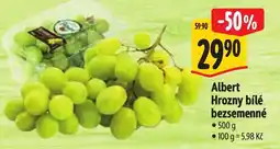 Albert Albert Hrozný bílé bezsemenné nabídka