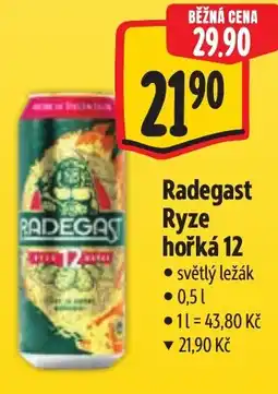 Albert Radegast Ryze hořká 12 nabídka