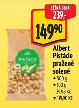 Albert Albert Pistácie pražené solené nabídka