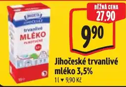 Albert Jihočeské trvanlivé mléko 3,5% nabídka