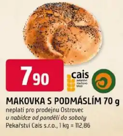 Trefa Cais makovka s podmáslím nabídka