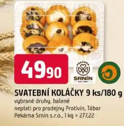 Trefa Pekárna Srnin svatební koláčky nabídka