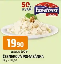 Trefa Vltavotýnské česneková pomazánka nabídka