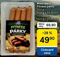 Tesco Maso West fitness párky nabídka