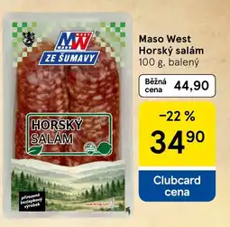 Tesco Maso West horský salám nabídka