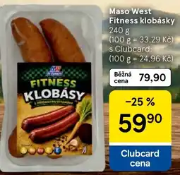 Tesco Maso West fitness klobásy nabídka