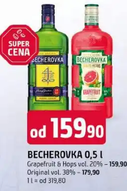 Trefa Becherovka grapefruit & hops nabídka