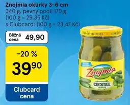 Tesco Znojmia okurky nabídka