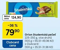Tesco Orion Studentská pečet nabídka