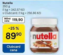 Tesco Nutella nabídka