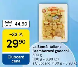 Tesco La Bontà Italiana bramborové gnocchi nabídka