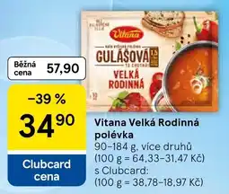 Tesco Vitana Velká Rodinná polévka nabídka