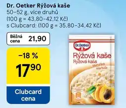 Tesco Dr. Oetker rýžová kaše nabídka