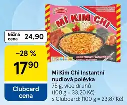 Tesco Mi Kim Chi Instantní nudlová polévka nabídka