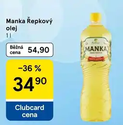 Tesco Manka řepkový olej nabídka