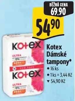 Albert Kotex Dámské tampony nabídka