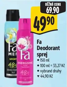 Albert Fa Deodorant sprej nabídka