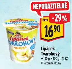 Albert Lipánek Tvarohový nabídka