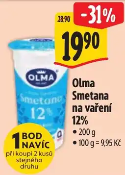 Albert Olma Smetana na vaření nabídka