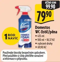 Albert Domestos WC čistič/pěna nabídka