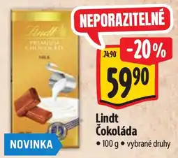 Albert Lindt Čokoláda nabídka