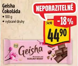 Albert Geisha Čokoláda nabídka