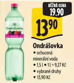 Albert Ondrášovka ochucená minerální voda nabídka