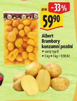Albert Albert brambory konzumní pozdní nabídka