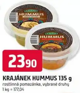 Trefa Krajánek hummus nabídka