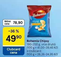 Tesco Bohemia chipsy nabídka