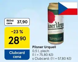 Tesco Pilsner Urquell nabídka