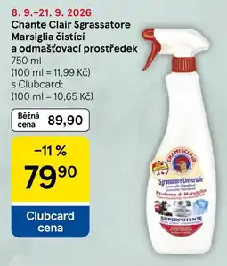 Tesco Chante Clair sgrassatore marsiglia nabídka
