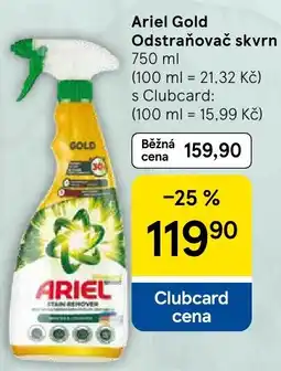 Tesco Ariel Gold odstraňovač skvrn nabídka