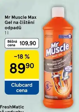 Tesco Mr Muscle Max Gel na čištění odpadů nabídka